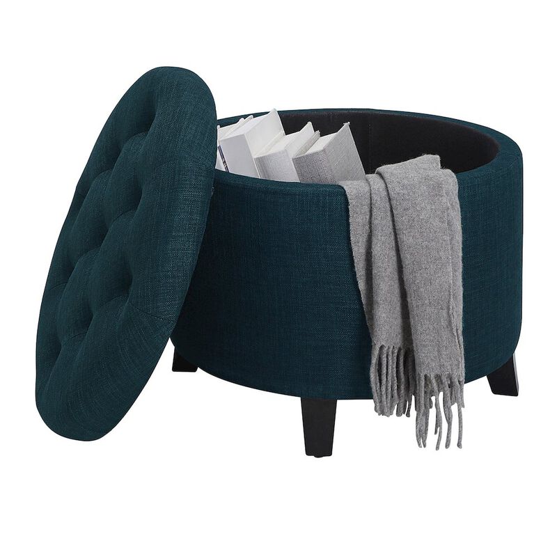 Convenience Concepts Designs4Comfort Round Storage Ottoman