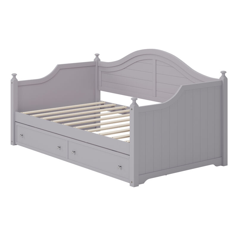 Merax Wood Daybed with 2 Storage Drawers