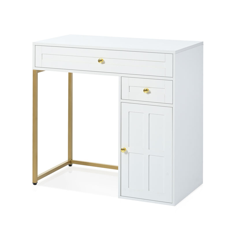 Merax Luxury Makeup Vanity Desk with Lighted Mirror