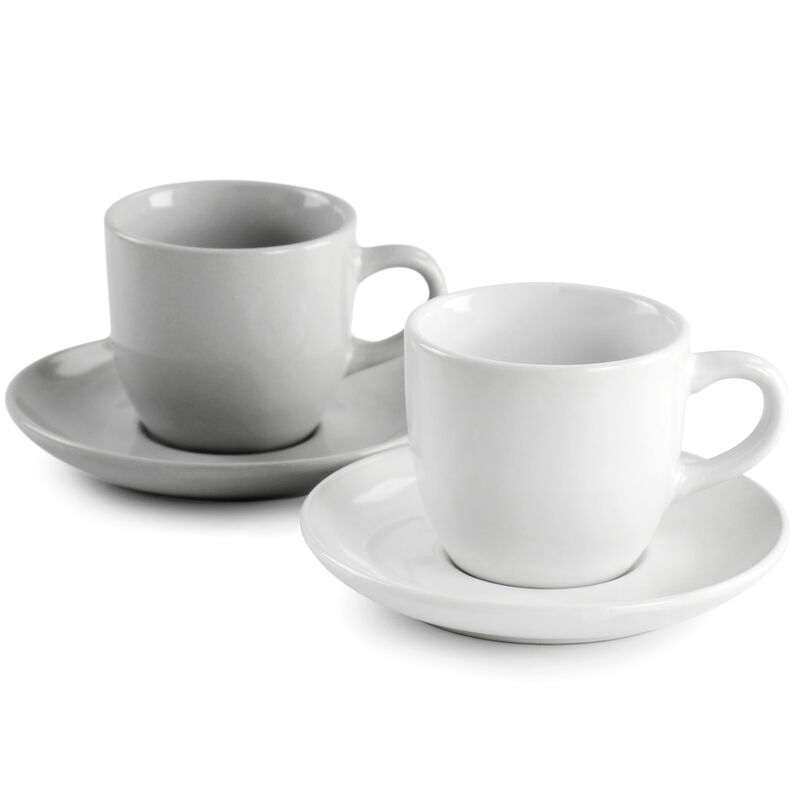 Mr. Coffee 12 Piece 3oz Stoneware Espresso Cup and Saucer Set in Assorted Colors