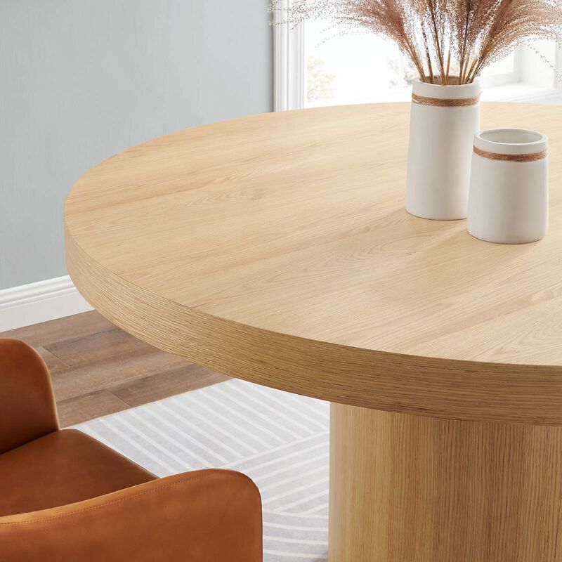 Modway - Gratify 60" Round Dining Table Oak