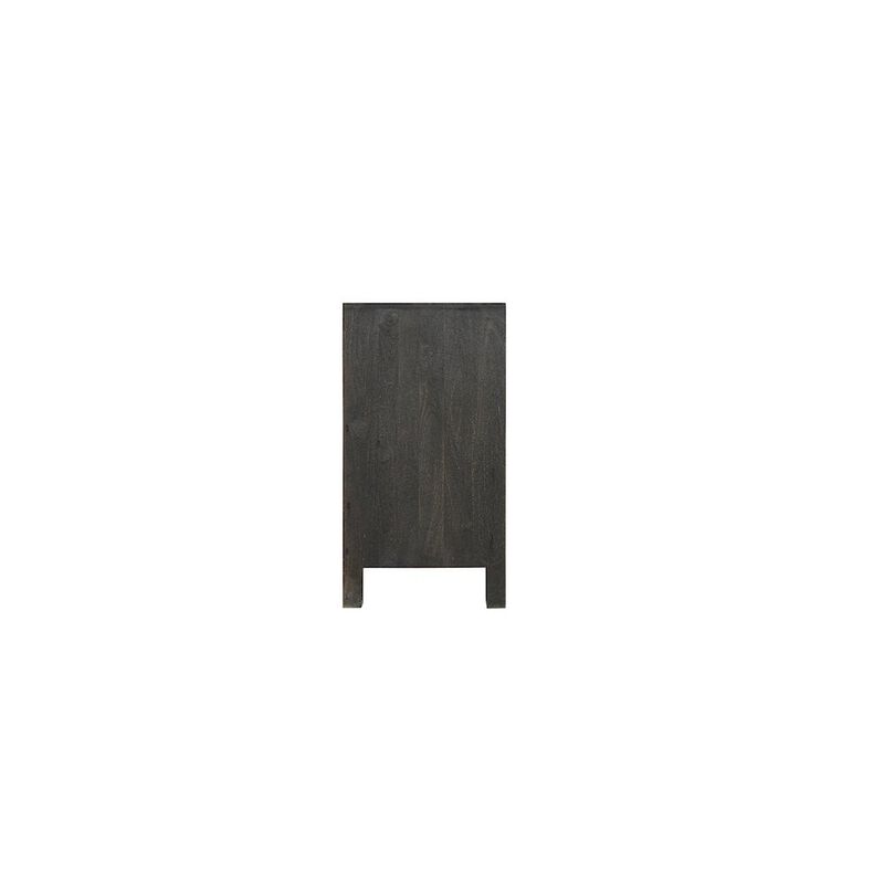 Taran Designs Calista 1-drawer 1-door Floral Carved Solid Wood Nightstand