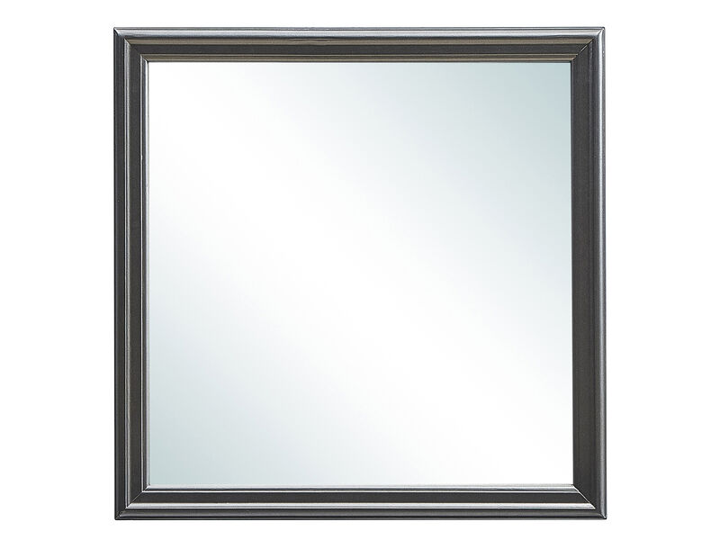 Lorana 38 in. x 38 in. Modern Square Framed Dresser Mirror