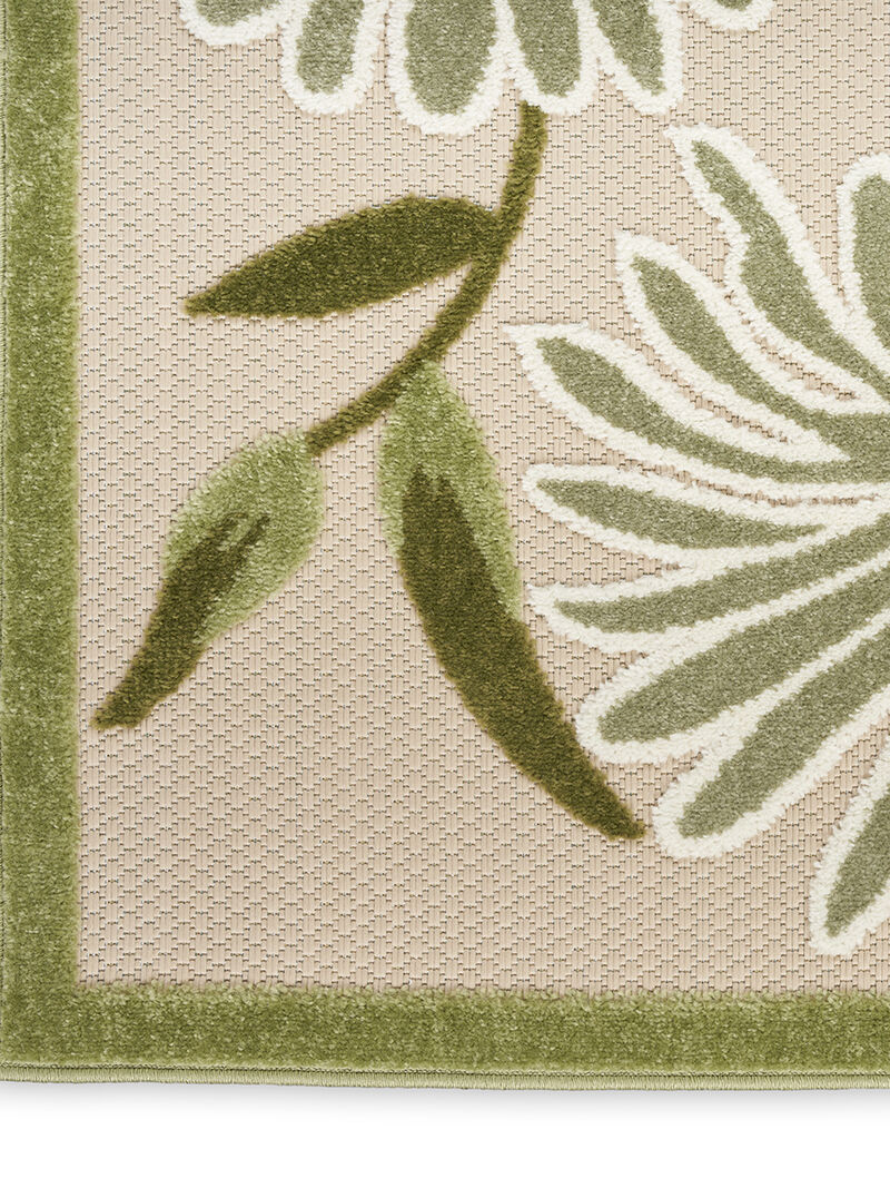 Aloha ALH33 Ivory/Green 6' x 9' Rug