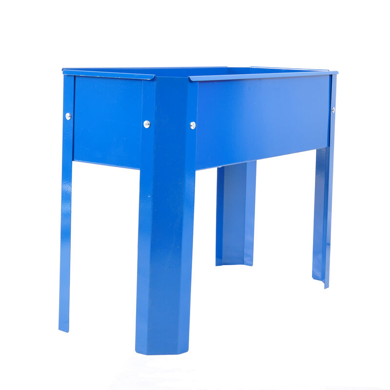 Streamdale Spacious 3-Tier Galvanized Steel Planter with Vibrant Colors