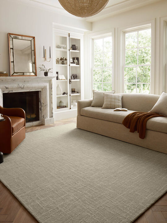 Polly POL-06 Spa / Ivory 18" x 18" Sample Rug by Chris Loves Julia