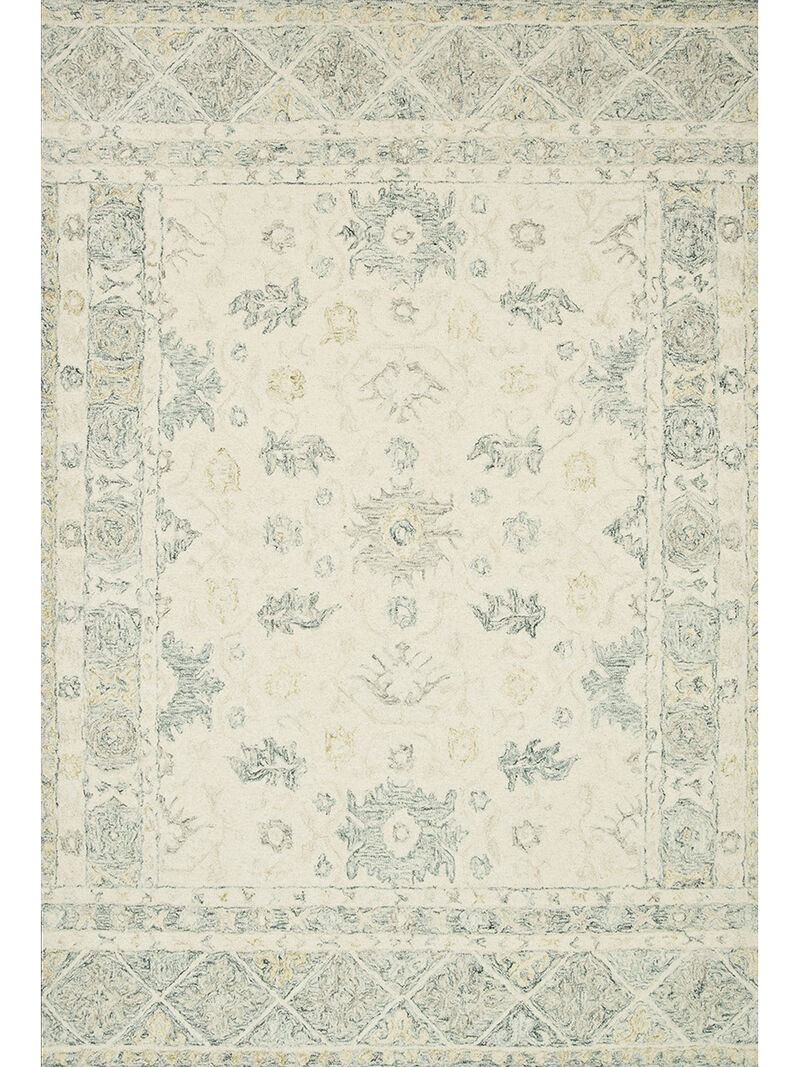 Norabel NOR01 Ivory/Slate 7'9" x 9'9" Rug