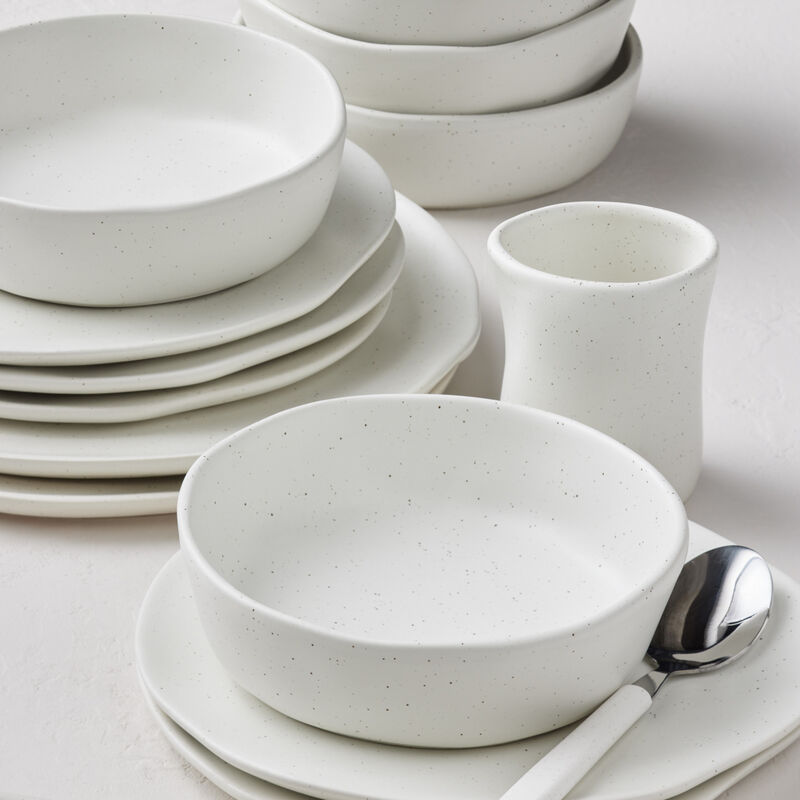 Stone by Mercer Project Hekonda Debossed Stoneware 16 Piece Dinnerware Set