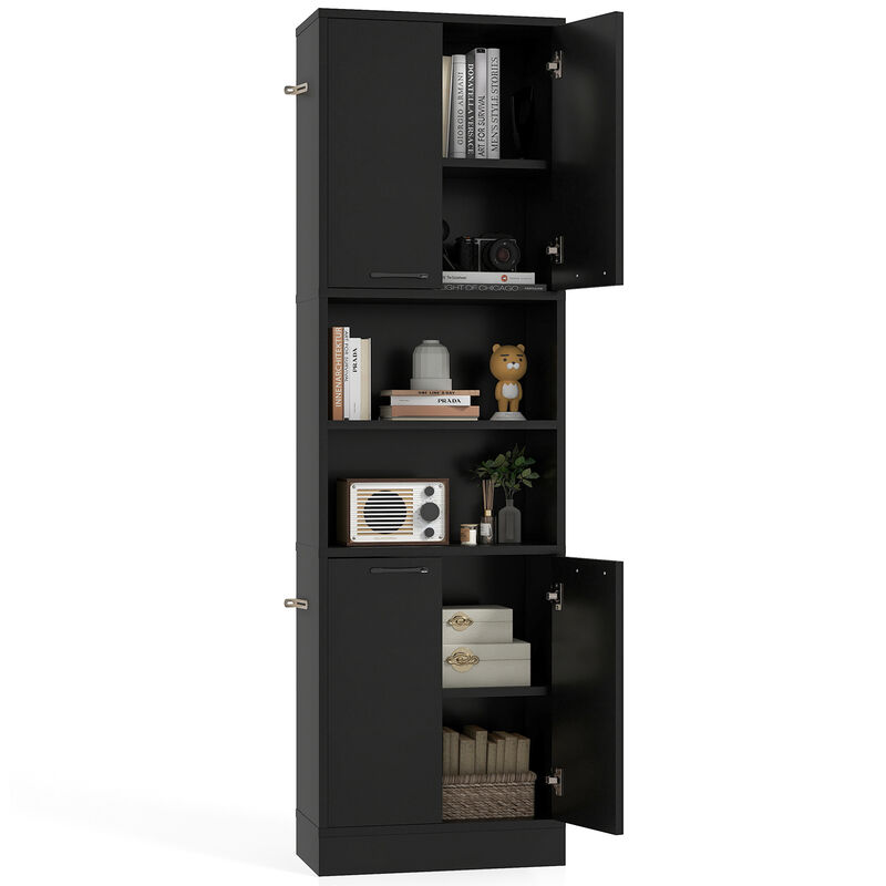 Tall Kitchen Pantry Cabinet with Doors & Shelves – Freestanding Storage Cupboard for Kitchen