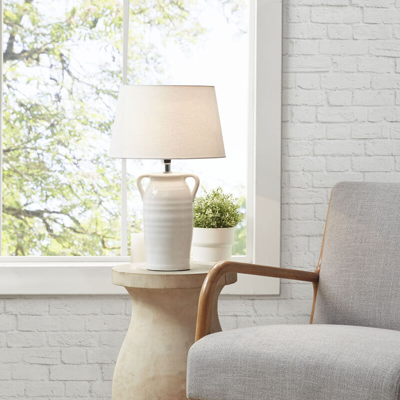 Everly Ceramic Table Lamp With Handles