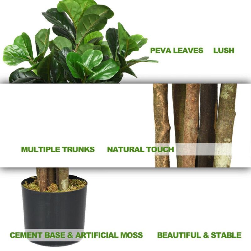 Hivvago 6-Feet Artificial Indoor-Outdoor Home Decorative Planter