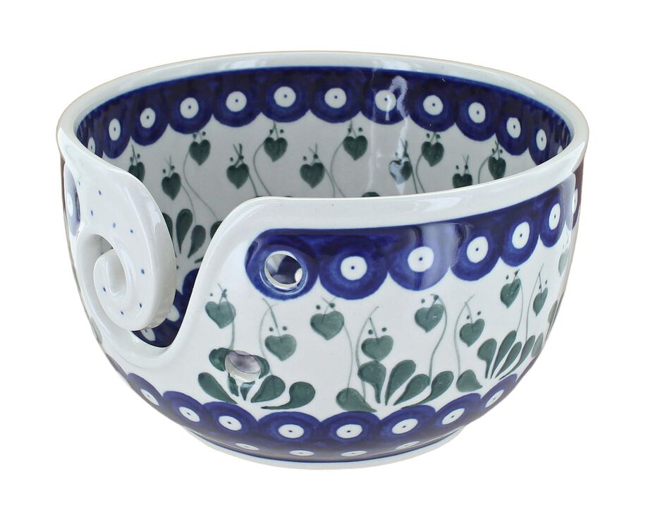 Blue Rose Polish Pottery Alyce Yarn Bowl