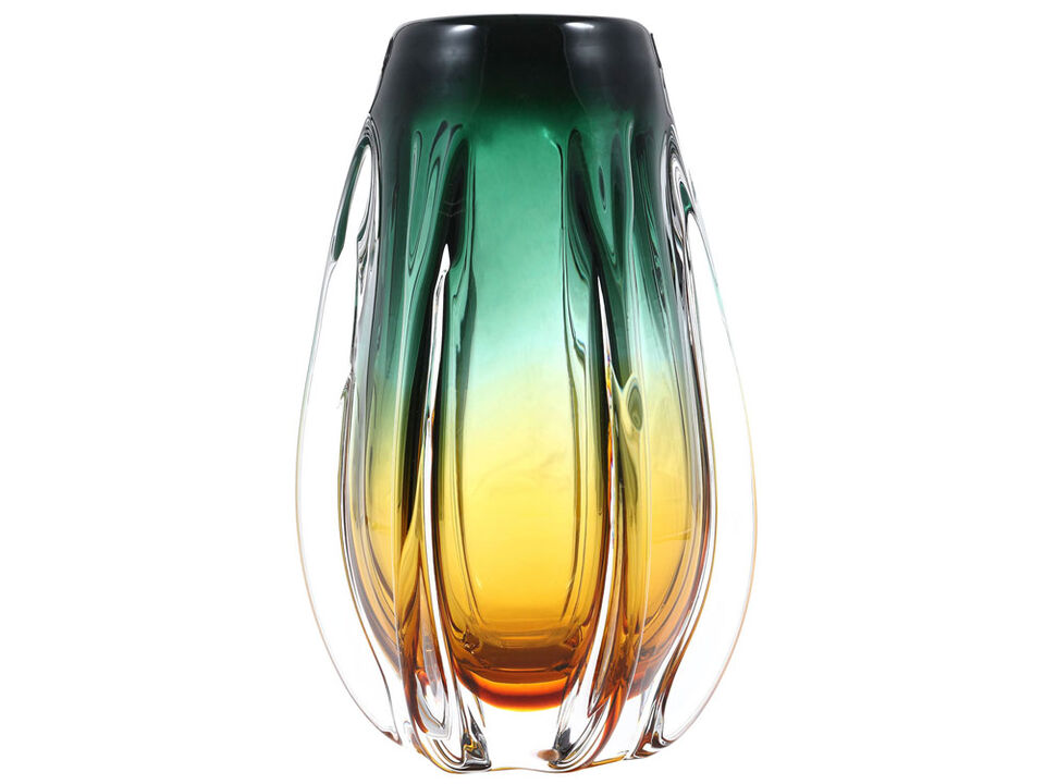 Hand Blown Laine Sommerso Art Glass Vase
