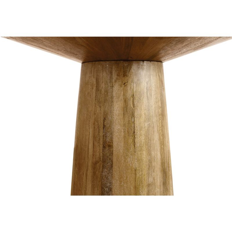 Mid-Century Jaden Round Bar Table in Distressed Natural