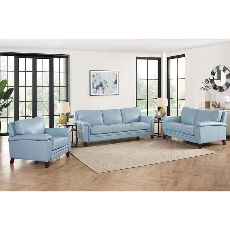 Westcott Top Grain Leather Loveseat