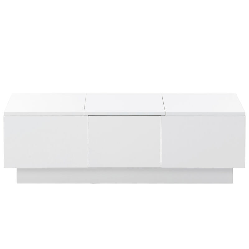 Merax Coffee Table Extendable Cocktail Table with 2 Drawers