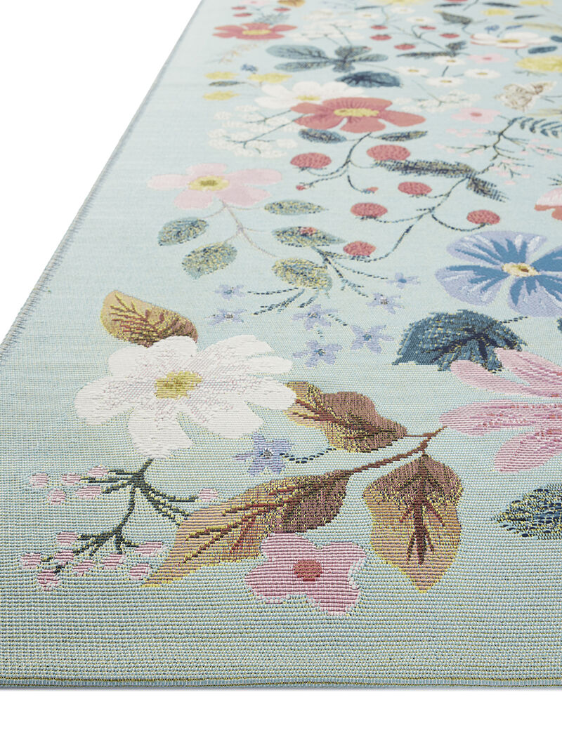 Perennial PRN-02 Mint 3''11" x 5''11" Rug by Rifle Paper Co.