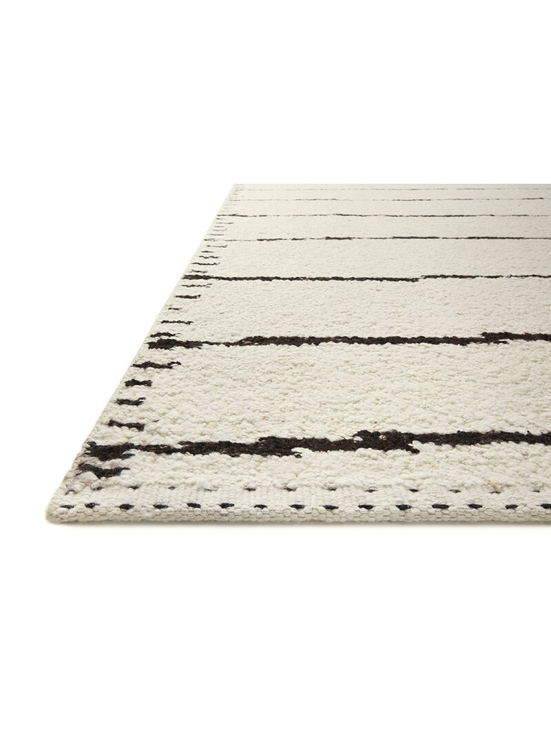 Roman ROM05 Ivory/Black 9'6" x 13'6" Rug