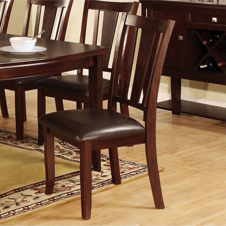 Edgewood I Transitional Side Chair, Expresso Finish, Set of 2