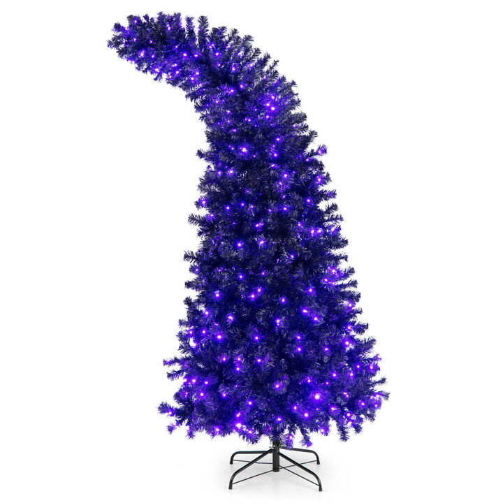 Pre-Lit Halloween Tree with 400 Lights and 8 Flash Modes for Spooky and Dynamic Holiday Decor
