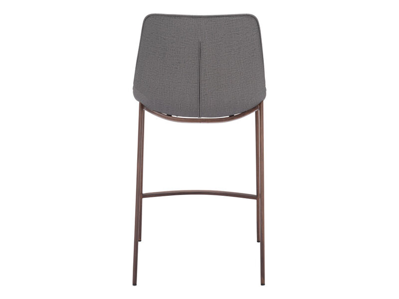 Magnus Counter Stool (Set of 2) Slate Gray & Walnut