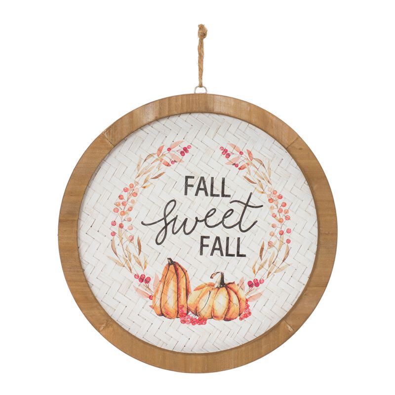Set of 2 Fall Plaques – MDF and Wood Wall Decor for Harvest, Autumn, and Rustic Seasonal Decor