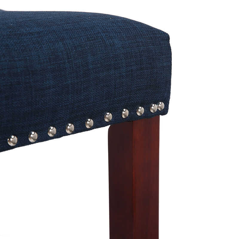 WestinTrends 24" Upholstered Saddle Seat Counter Stool