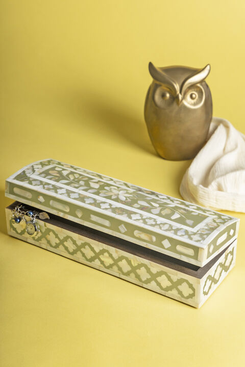 Jodhpur Mother of Pearl Decorative Box - 12"