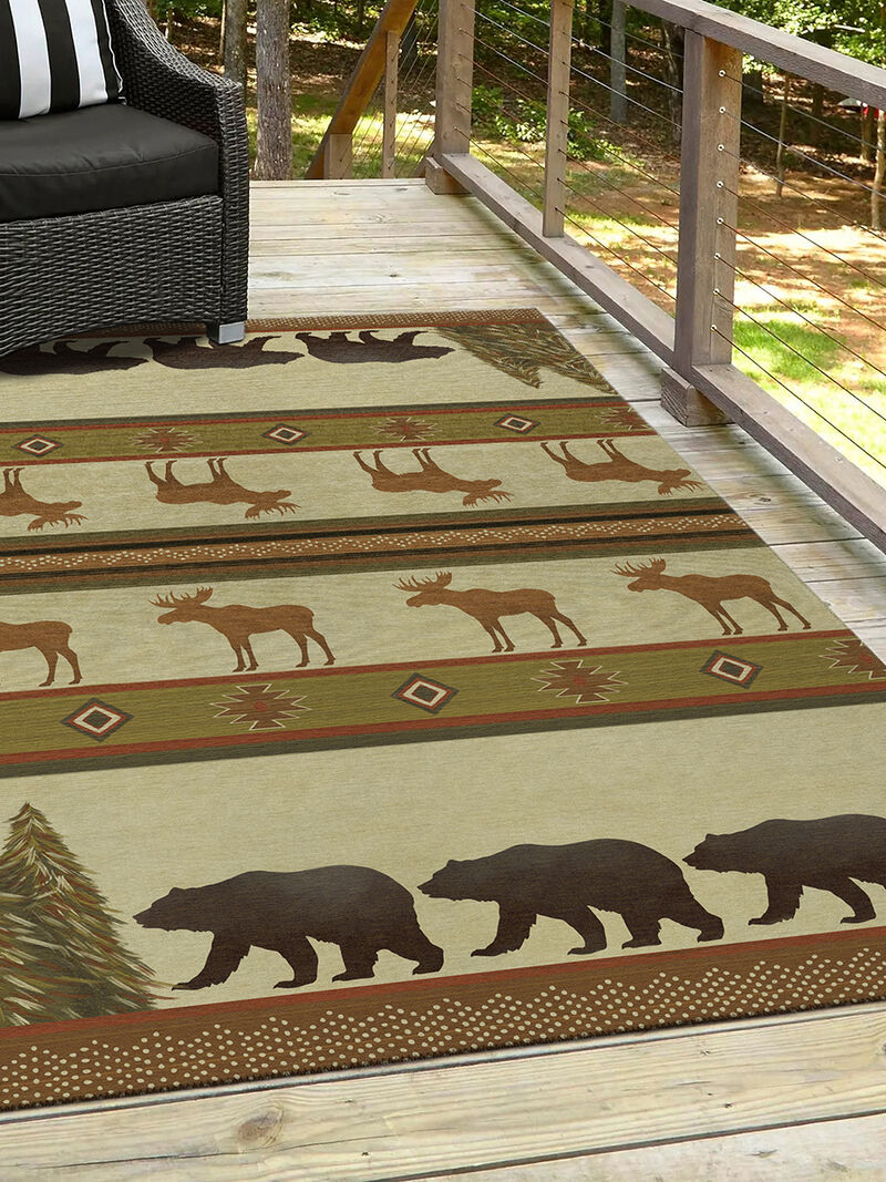 Excursion EX1 Beige 3' x 5' Rug