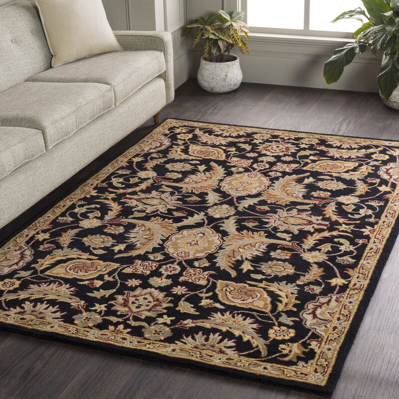 Middleton AWMD-2078 4' x 6' Black Rug
