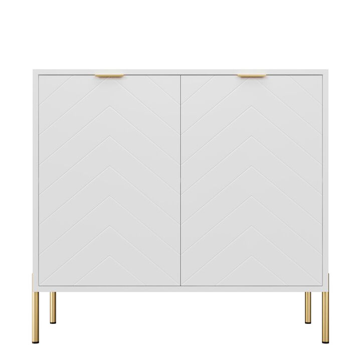 2-Door Accent Cabinet Storage Cabinet