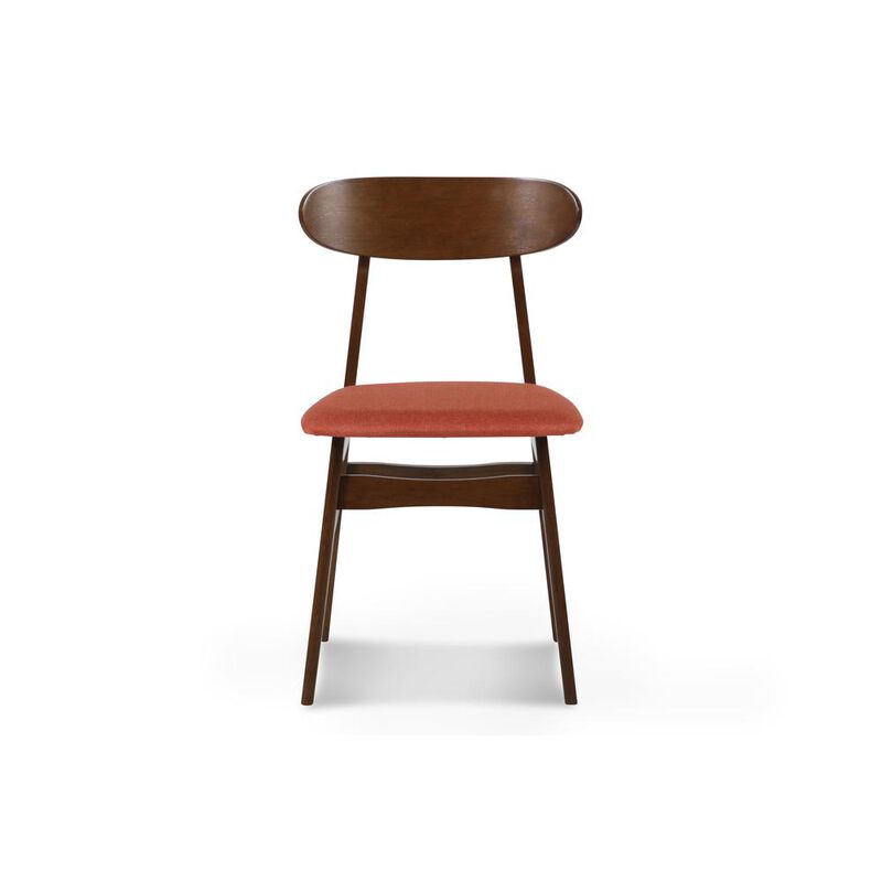New Classic Furniture Furniture Morocco Dining Chair with Cushion- Set of 2- Orange