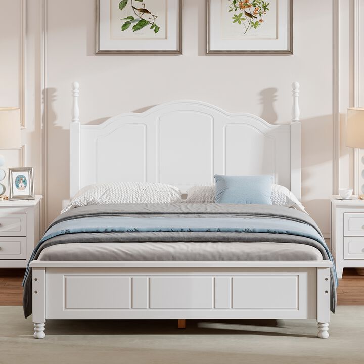 Merax Retro Style Platform Bed