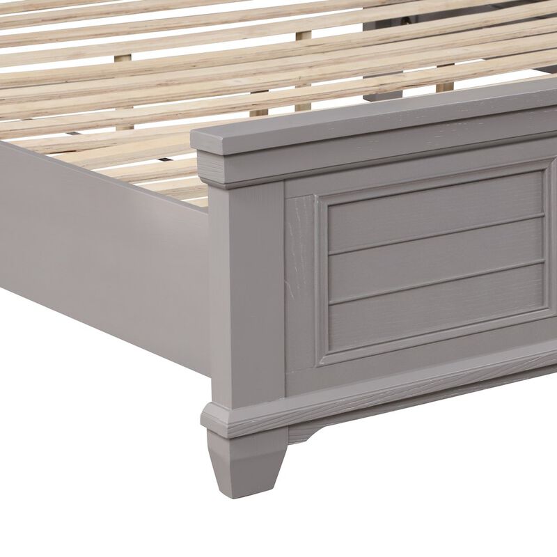 New Classic Furniture Jamestown Wood California King Bed, Gray