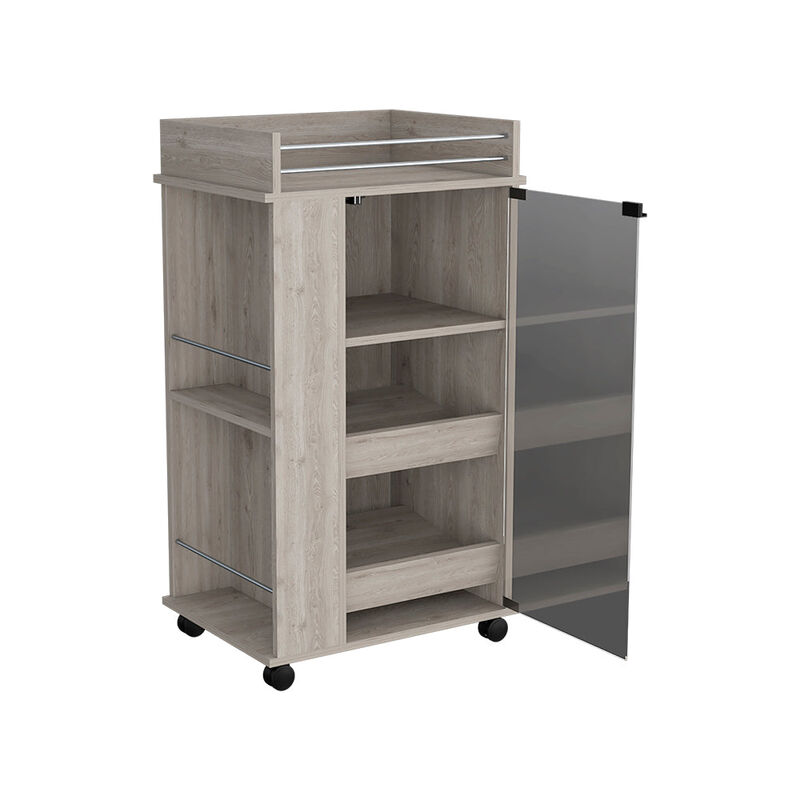 Bar Cart Beaver, Living Room, Light Gray