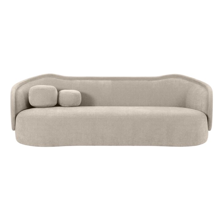Circe Mauve Textured Velvet Sofa