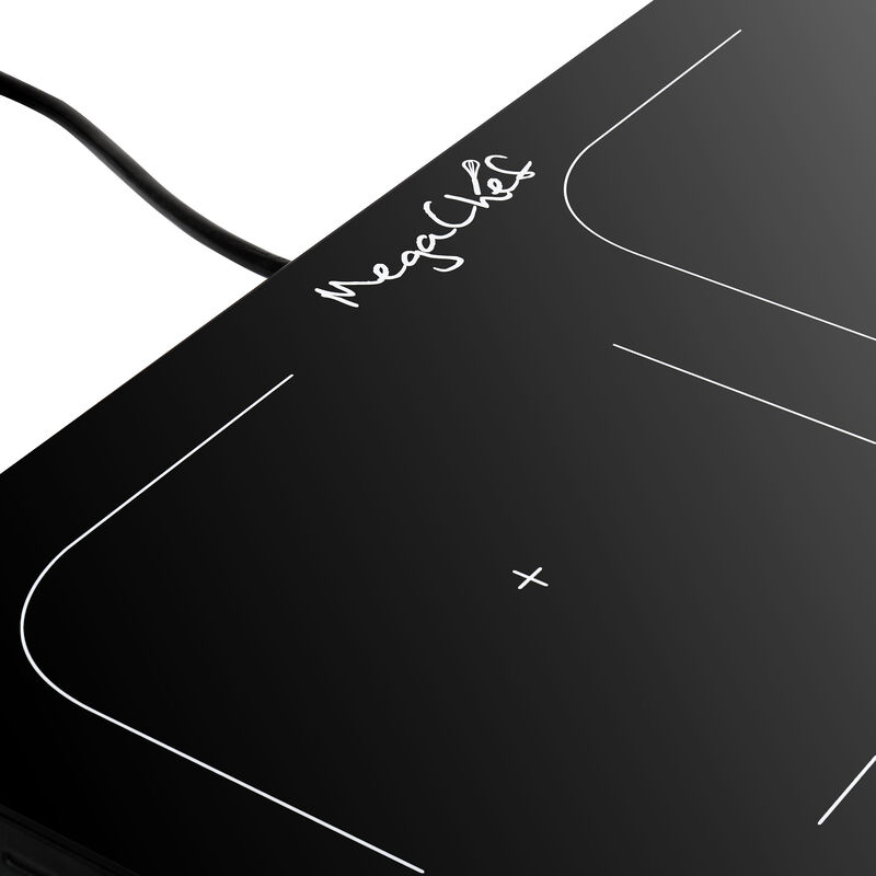 MegaChef 1400 Watt Portable Dual Induction Cooktop