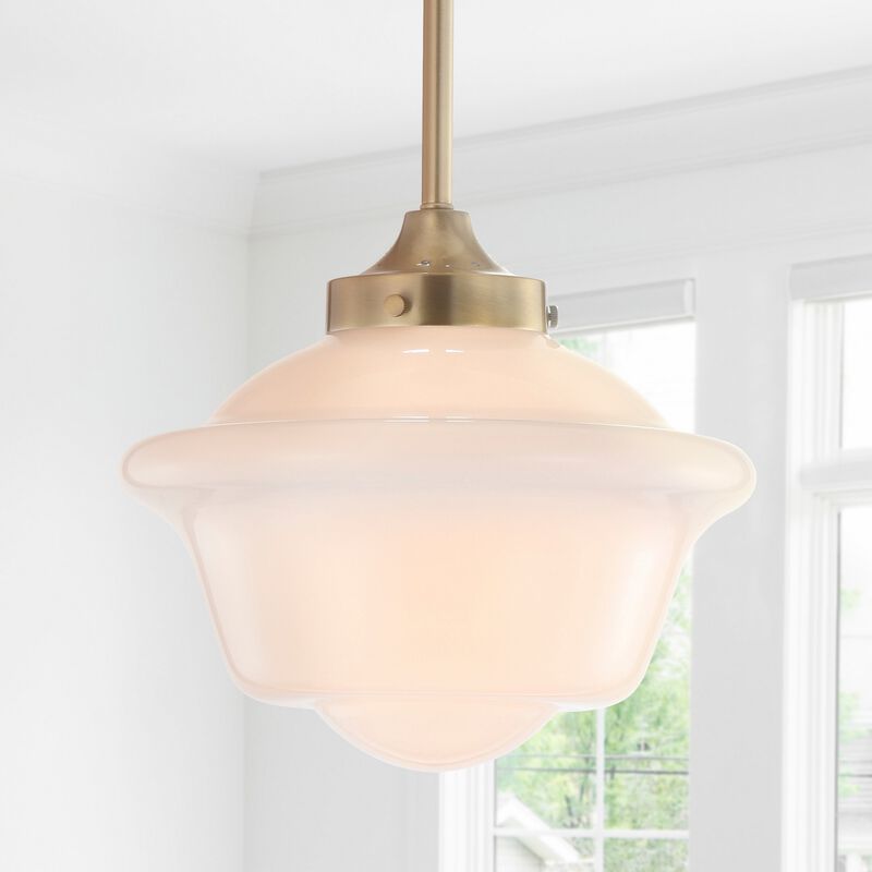 Kurtz Adjustable Drop Metal/Glass LED Pendant
