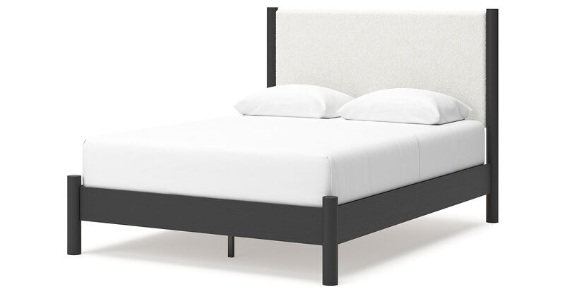 Queen Upholstered Panel Bed