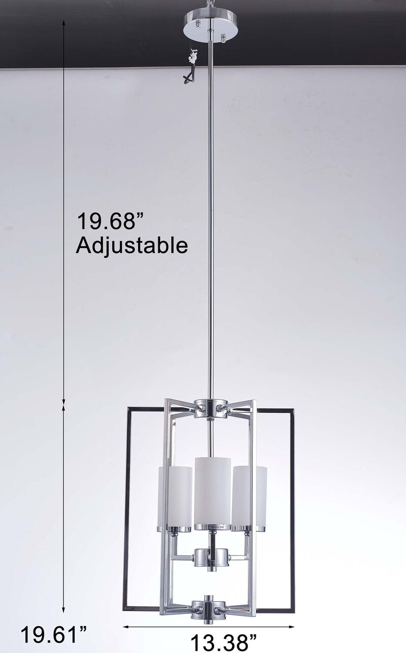 Pasargad Home Riva Collection Metal & Glass Chandelier Lights