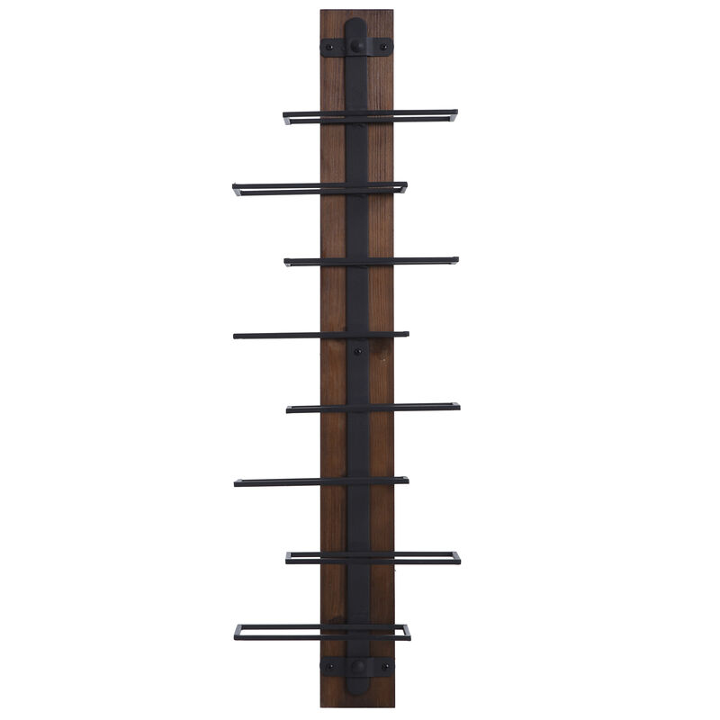 Wood and metal  wine holder