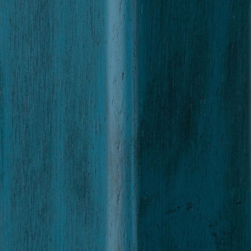 Winsome Wood Ivy model name Stool Rustic Teal/Walnut 13.4x13.4x24.2