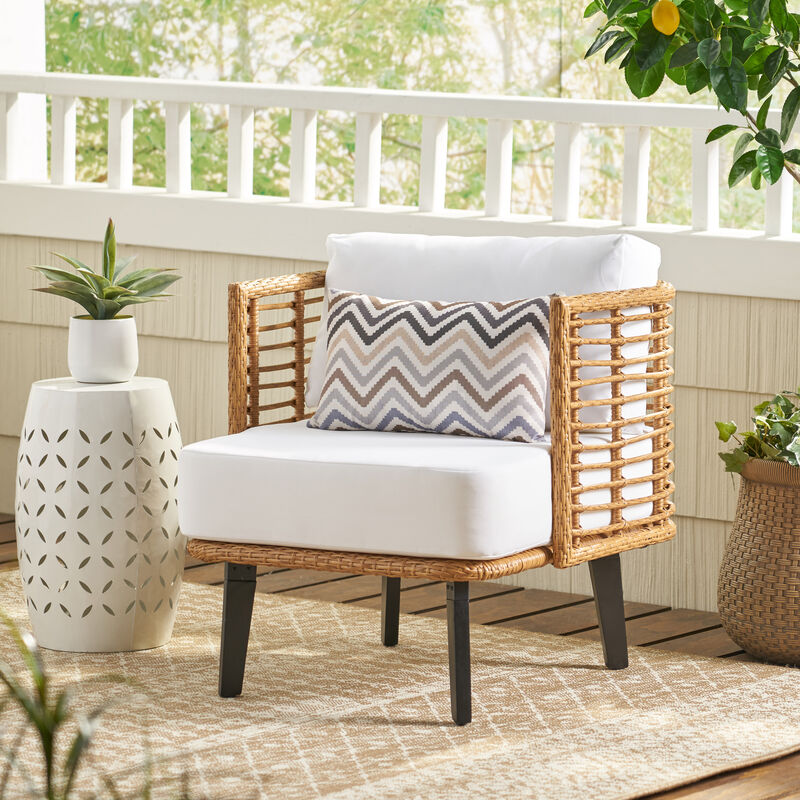 Merax PE Rattan Outdoor Club Chair