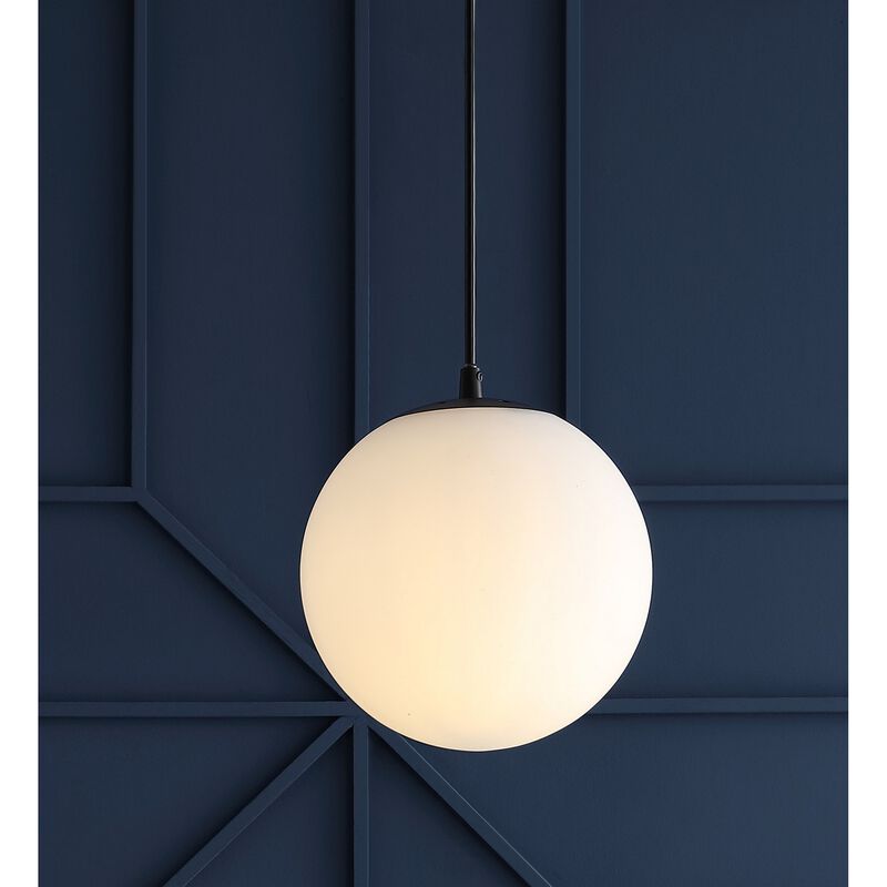 Bleecker Metal/Glass Globe LED Pendant
