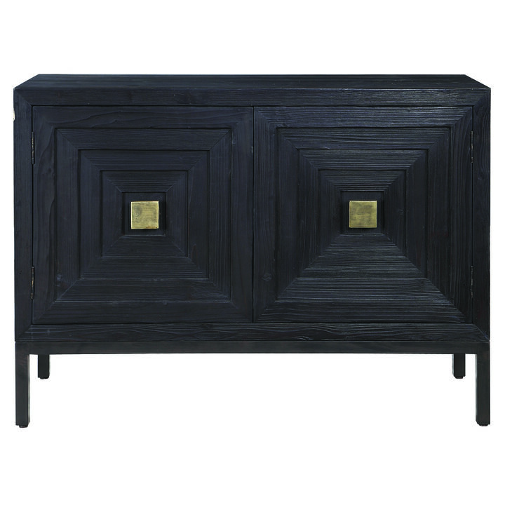 Aiken Dark Walnut 2 Door Cabinet