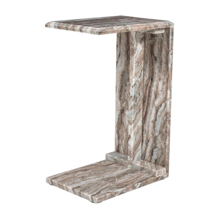 Jofran Bella Modern Luxury Solid Marble End C-Table