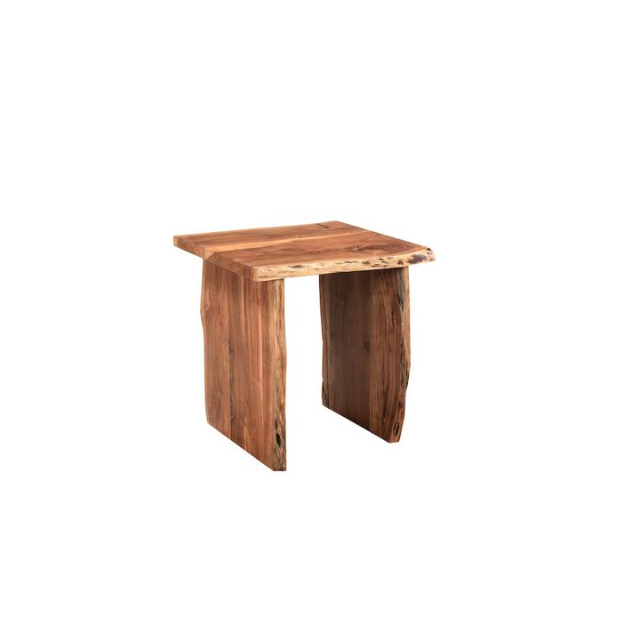 Taran Designs Oren Live Edge Solid Wood End Table