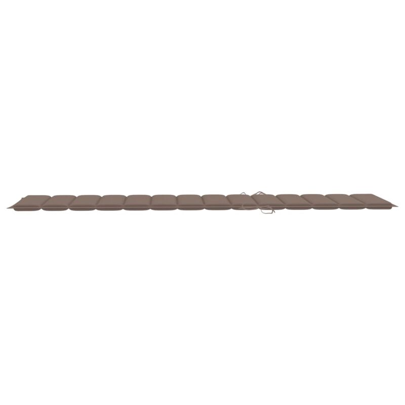 vidaXL Sun Lounger Cushion Taupe 78.7"x19.7"x1.6" Fabric