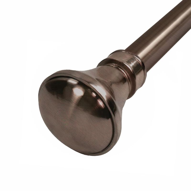 Lexington Flare Curtain Rod Set, Adjustable Length from 28" to 48"