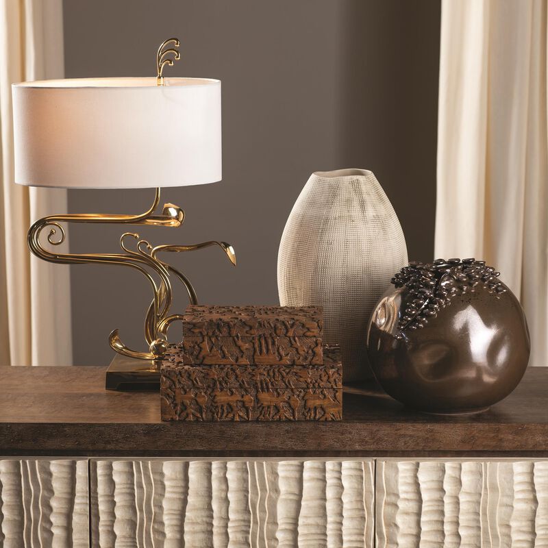 Fete Brass Table Lamp